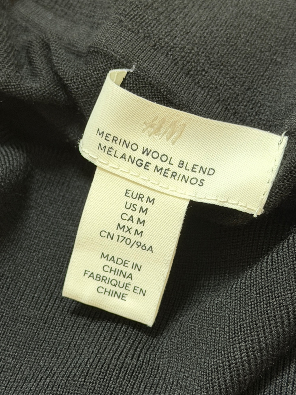 NWOT H&M Off the Shoulder 100% Wool Top - Picture 5 of 7